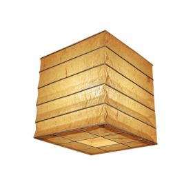 [Yellow] Square Chinese/Japanese Style Hanging lantern Craft Paper Decoration