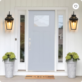 211-Pack Outdoor Wall Lantern Light  Modern Black Metal & Clear Glass Sconce For Porch, Patio, And Garden Lighting Bulb Not Included (Option: Black-BlackGlassTraditional)